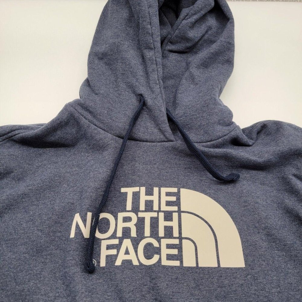 The North Face Hoodie Pullover Sweater Sweatshirt Blue Size Men's Medium EUC